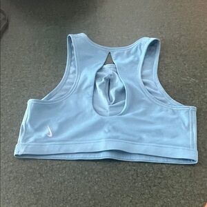 Nike Sky Blue Cut-Out Sports Bra